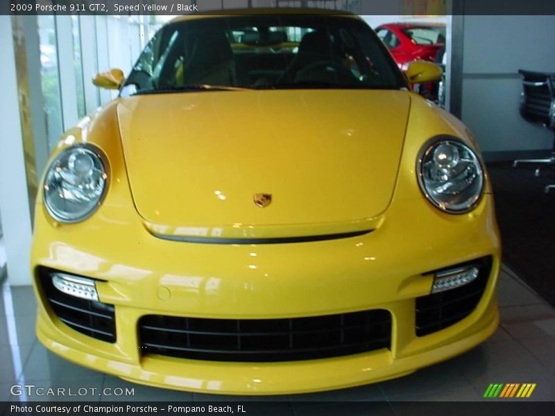 Speed Yellow / Black 2009 Porsche 911 GT2