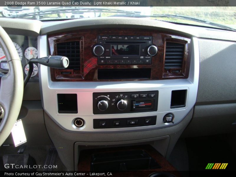 Light Khaki Metallic / Khaki 2008 Dodge Ram 3500 Laramie Quad Cab Dually