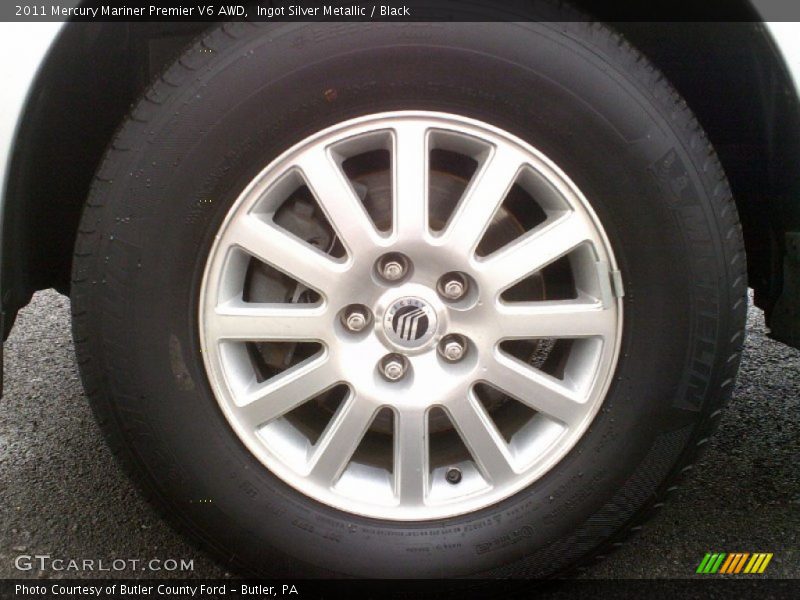 Ingot Silver Metallic / Black 2011 Mercury Mariner Premier V6 AWD