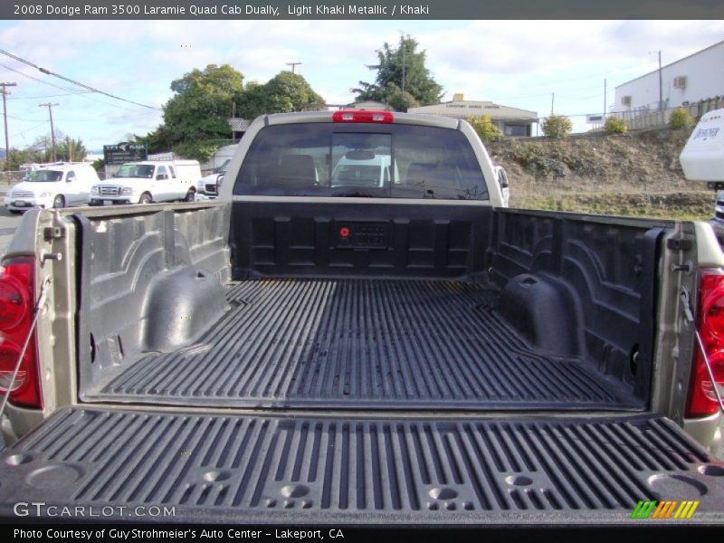 Light Khaki Metallic / Khaki 2008 Dodge Ram 3500 Laramie Quad Cab Dually