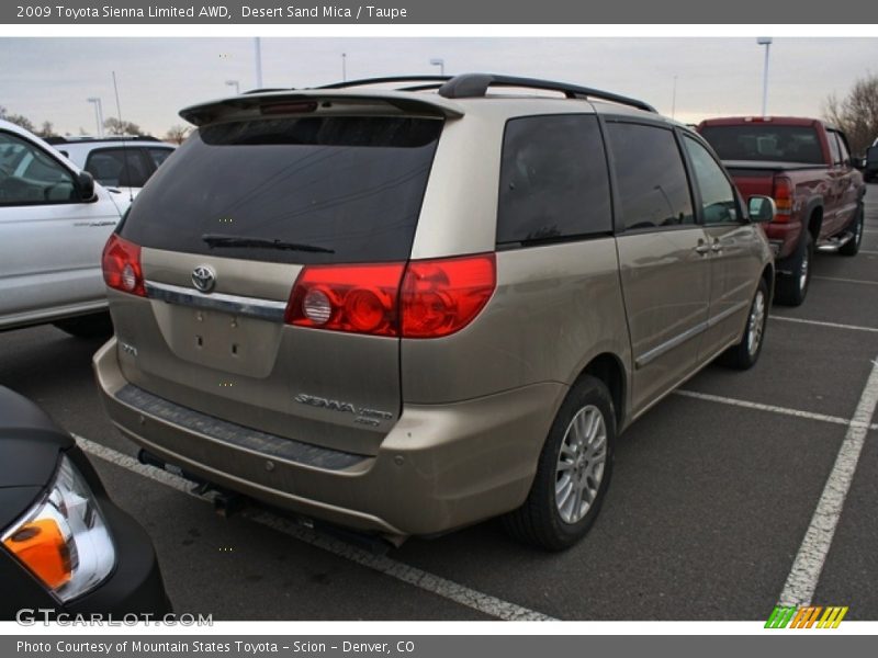 Desert Sand Mica / Taupe 2009 Toyota Sienna Limited AWD