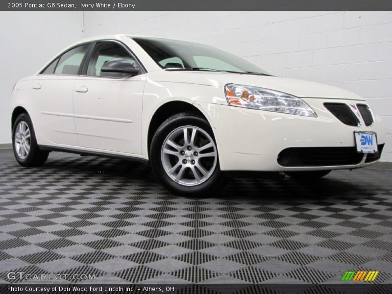 Ivory White / Ebony 2005 Pontiac G6 Sedan