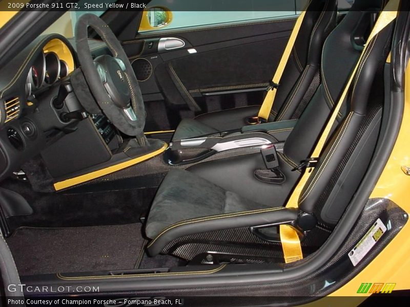 Speed Yellow / Black 2009 Porsche 911 GT2