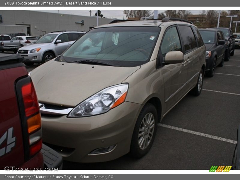 Desert Sand Mica / Taupe 2009 Toyota Sienna Limited AWD