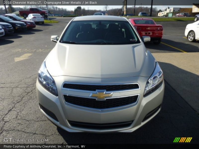 Champagne Silver Metallic / Jet Black 2013 Chevrolet Malibu LT