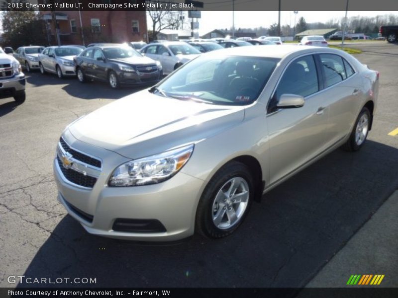 Champagne Silver Metallic / Jet Black 2013 Chevrolet Malibu LT