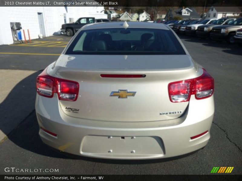 Champagne Silver Metallic / Jet Black 2013 Chevrolet Malibu LT