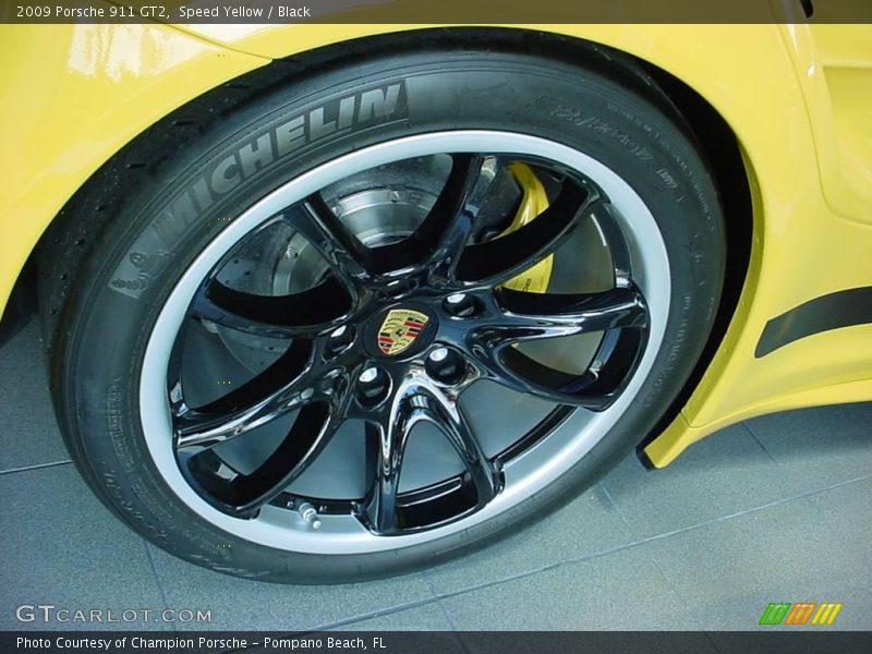 Speed Yellow / Black 2009 Porsche 911 GT2