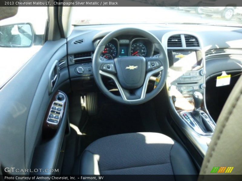 Champagne Silver Metallic / Jet Black 2013 Chevrolet Malibu LT