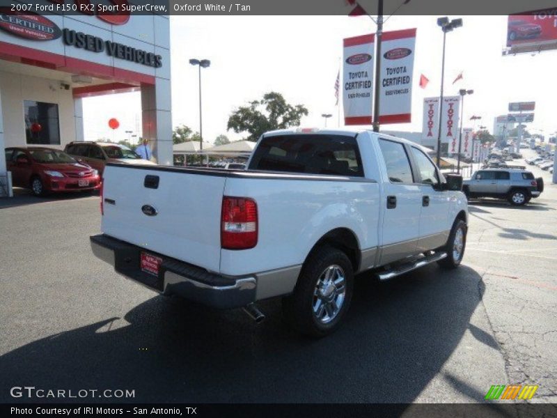 Oxford White / Tan 2007 Ford F150 FX2 Sport SuperCrew