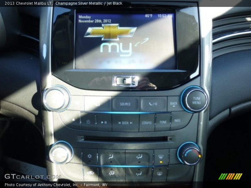 Champagne Silver Metallic / Jet Black 2013 Chevrolet Malibu LT