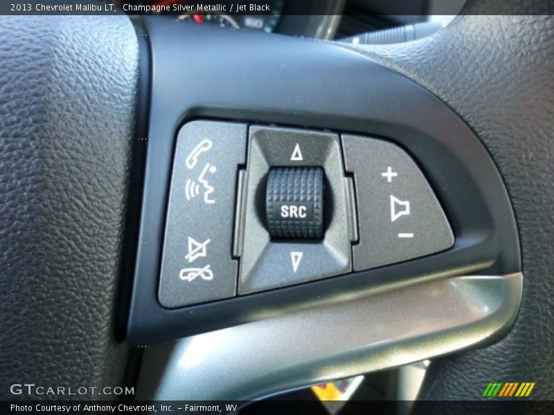 Champagne Silver Metallic / Jet Black 2013 Chevrolet Malibu LT