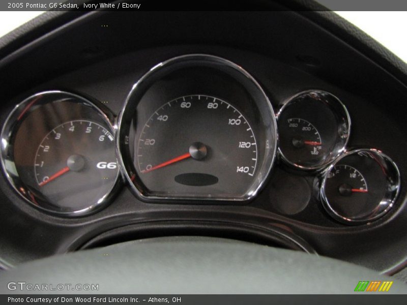Ivory White / Ebony 2005 Pontiac G6 Sedan