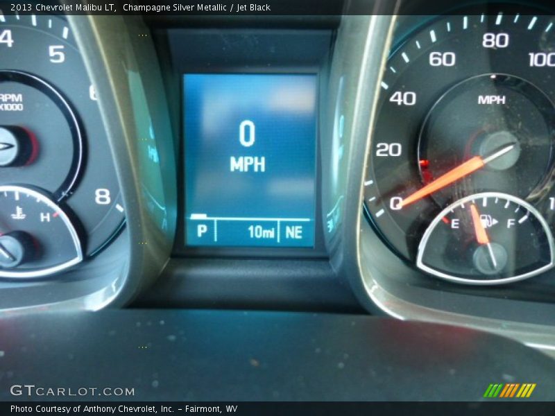 Champagne Silver Metallic / Jet Black 2013 Chevrolet Malibu LT