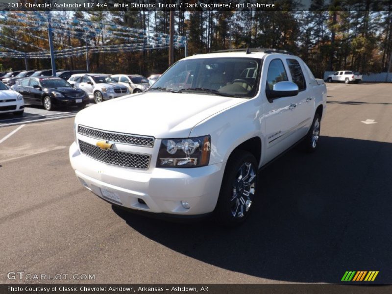 White Diamond Tricoat / Dark Cashmere/Light Cashmere 2012 Chevrolet Avalanche LTZ 4x4