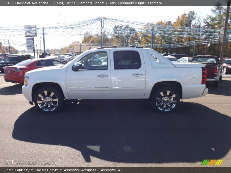 White Diamond Tricoat / Dark Cashmere/Light Cashmere 2012 Chevrolet Avalanche LTZ 4x4
