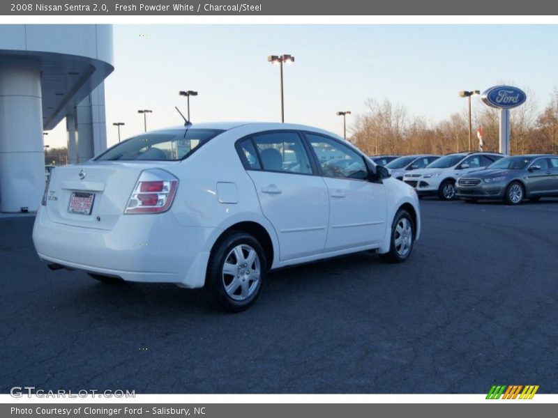 Fresh Powder White / Charcoal/Steel 2008 Nissan Sentra 2.0