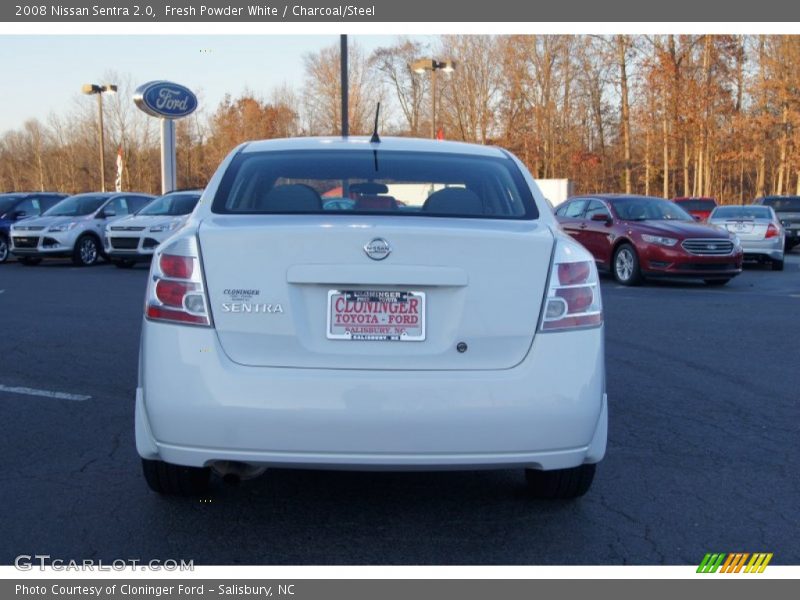 Fresh Powder White / Charcoal/Steel 2008 Nissan Sentra 2.0