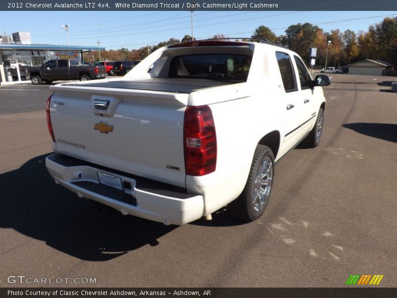 White Diamond Tricoat / Dark Cashmere/Light Cashmere 2012 Chevrolet Avalanche LTZ 4x4
