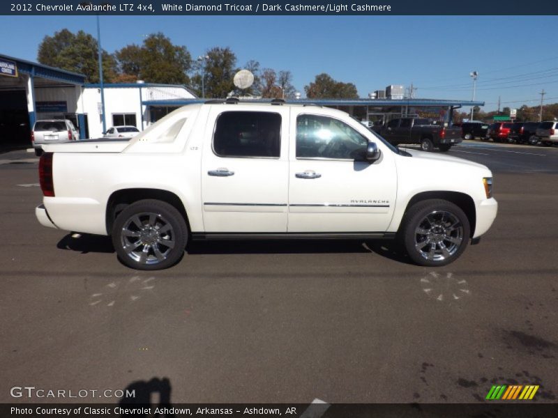 White Diamond Tricoat / Dark Cashmere/Light Cashmere 2012 Chevrolet Avalanche LTZ 4x4