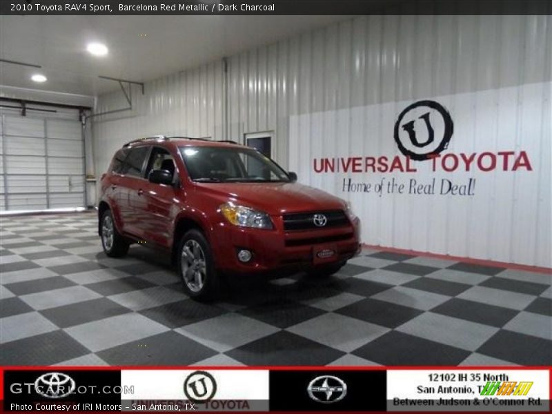Barcelona Red Metallic / Dark Charcoal 2010 Toyota RAV4 Sport