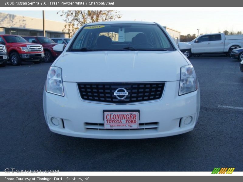 Fresh Powder White / Charcoal/Steel 2008 Nissan Sentra 2.0