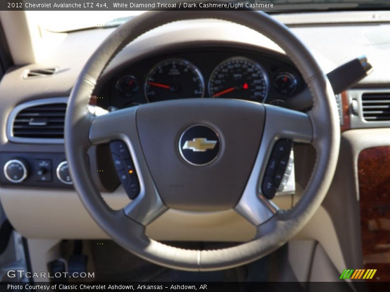 White Diamond Tricoat / Dark Cashmere/Light Cashmere 2012 Chevrolet Avalanche LTZ 4x4