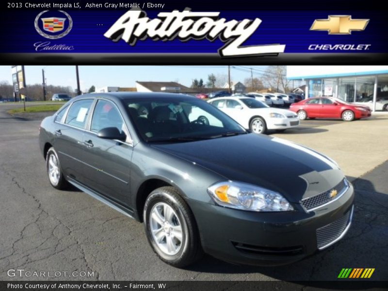 Ashen Gray Metallic / Ebony 2013 Chevrolet Impala LS