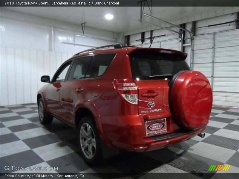 Barcelona Red Metallic / Dark Charcoal 2010 Toyota RAV4 Sport