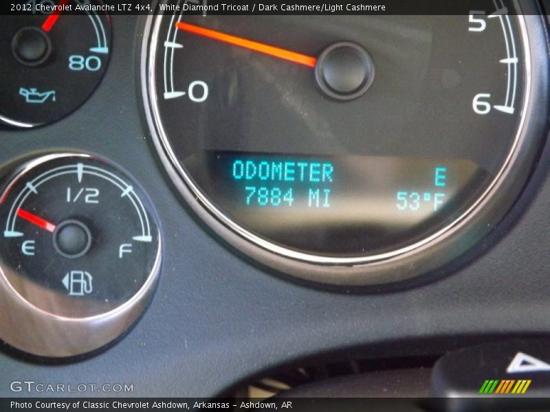 White Diamond Tricoat / Dark Cashmere/Light Cashmere 2012 Chevrolet Avalanche LTZ 4x4