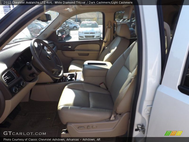 White Diamond Tricoat / Dark Cashmere/Light Cashmere 2012 Chevrolet Avalanche LTZ 4x4