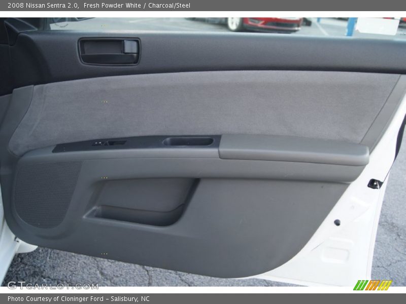 Fresh Powder White / Charcoal/Steel 2008 Nissan Sentra 2.0