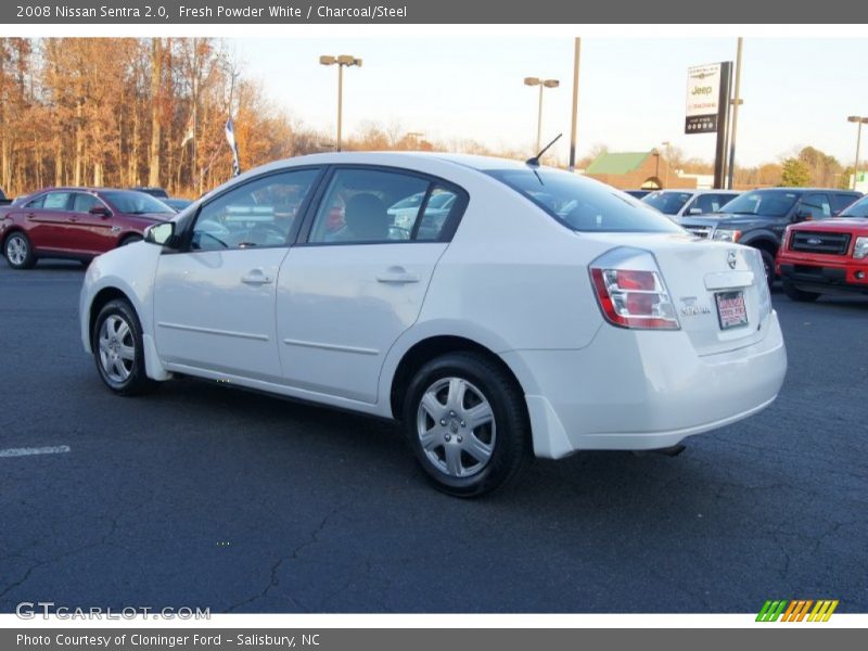 Fresh Powder White / Charcoal/Steel 2008 Nissan Sentra 2.0