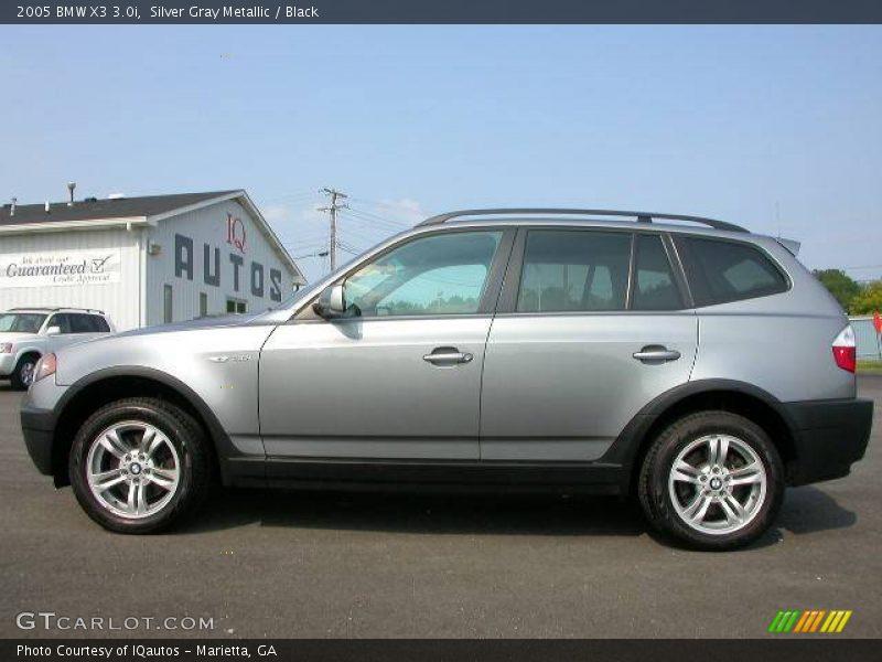Silver Gray Metallic / Black 2005 BMW X3 3.0i