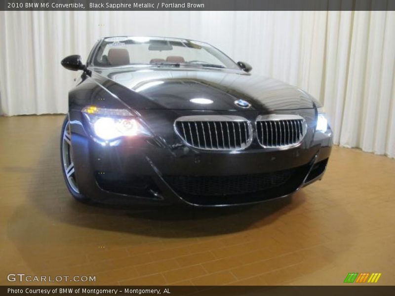 Black Sapphire Metallic / Portland Brown 2010 BMW M6 Convertible
