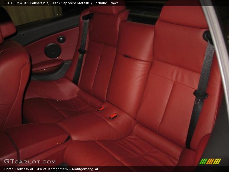 Rear Seat of 2010 M6 Convertible