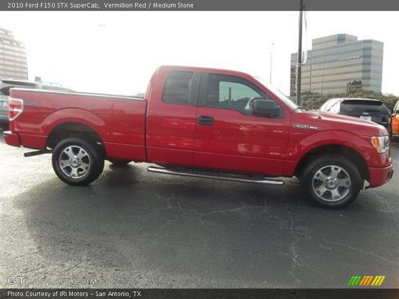 Vermillion Red / Medium Stone 2010 Ford F150 STX SuperCab