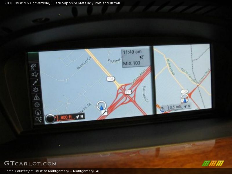 Navigation of 2010 M6 Convertible