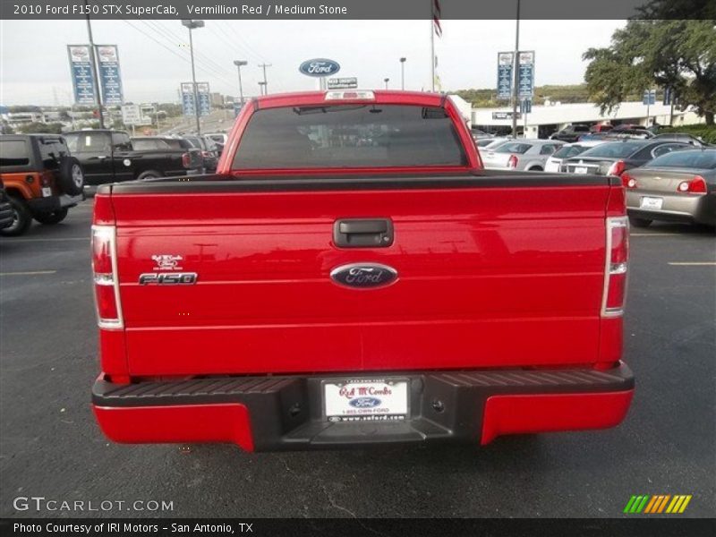 Vermillion Red / Medium Stone 2010 Ford F150 STX SuperCab