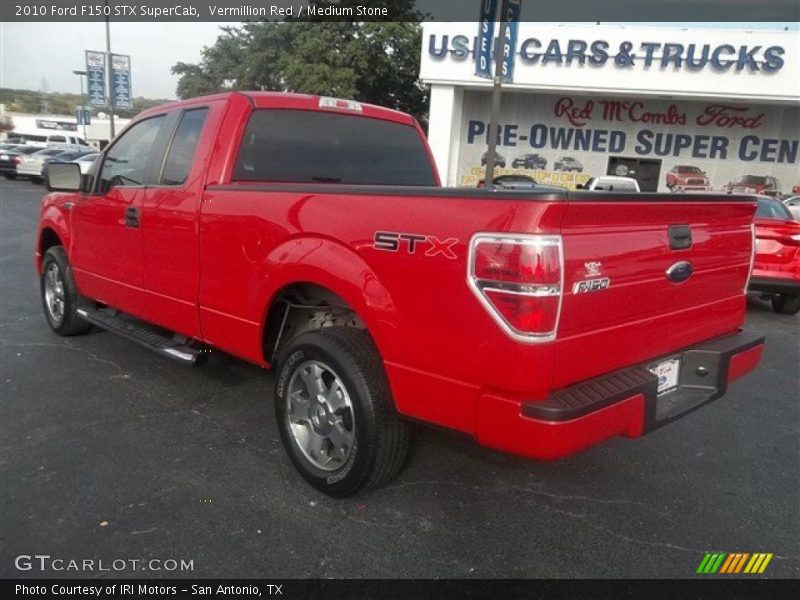 Vermillion Red / Medium Stone 2010 Ford F150 STX SuperCab