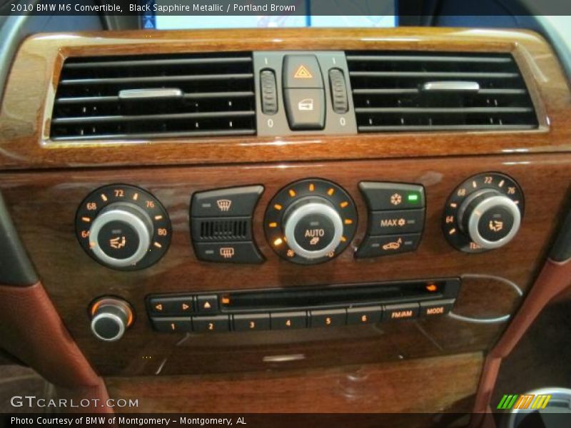 Controls of 2010 M6 Convertible