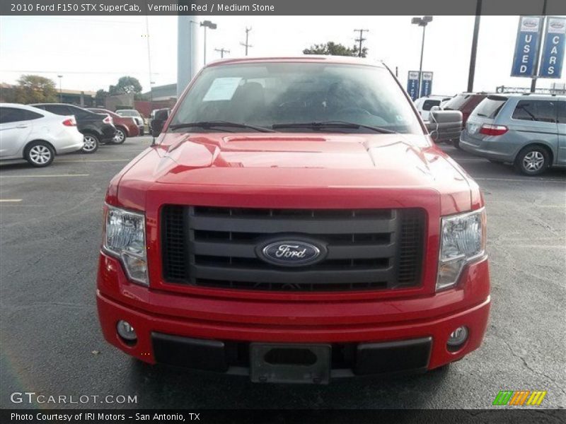 Vermillion Red / Medium Stone 2010 Ford F150 STX SuperCab