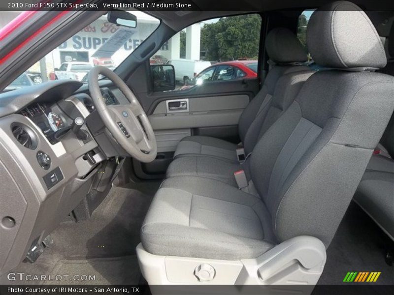 Vermillion Red / Medium Stone 2010 Ford F150 STX SuperCab