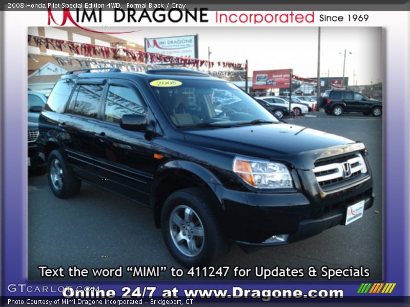 Formal Black / Gray 2008 Honda Pilot Special Edition 4WD