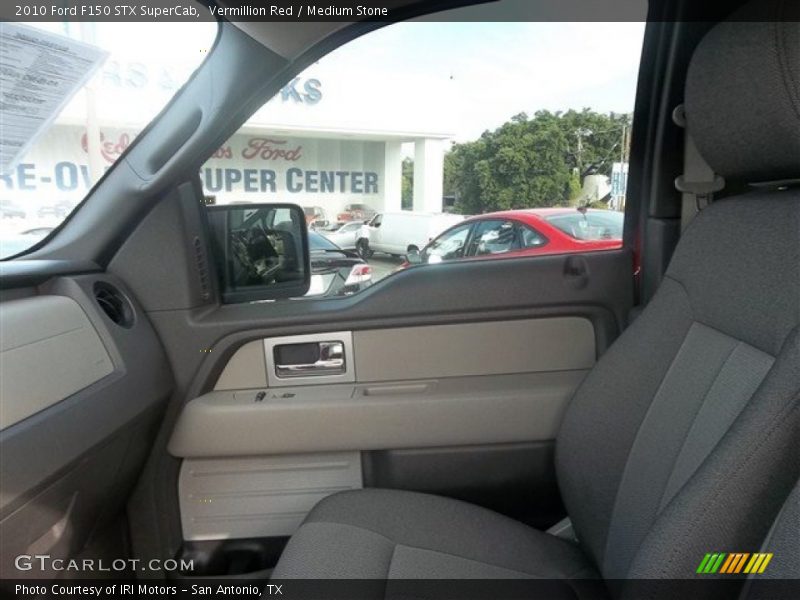 Vermillion Red / Medium Stone 2010 Ford F150 STX SuperCab