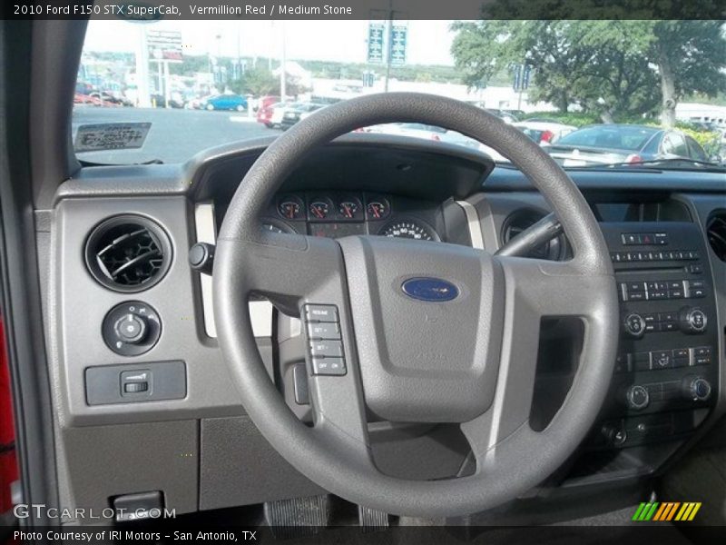 Vermillion Red / Medium Stone 2010 Ford F150 STX SuperCab