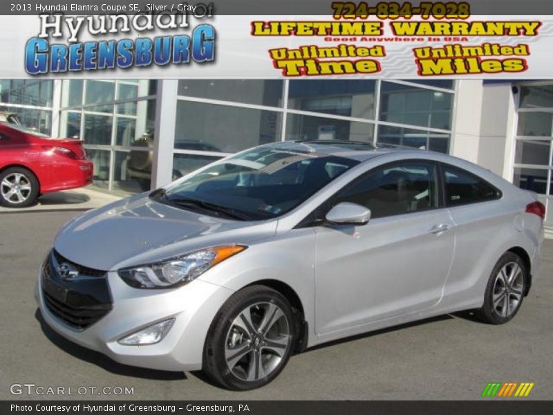 Silver / Gray 2013 Hyundai Elantra Coupe SE