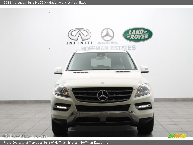 Arctic White / Black 2012 Mercedes-Benz ML 350 4Matic