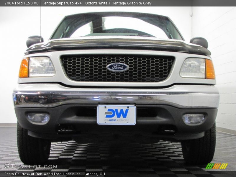 Oxford White / Heritage Graphite Grey 2004 Ford F150 XLT Heritage SuperCab 4x4
