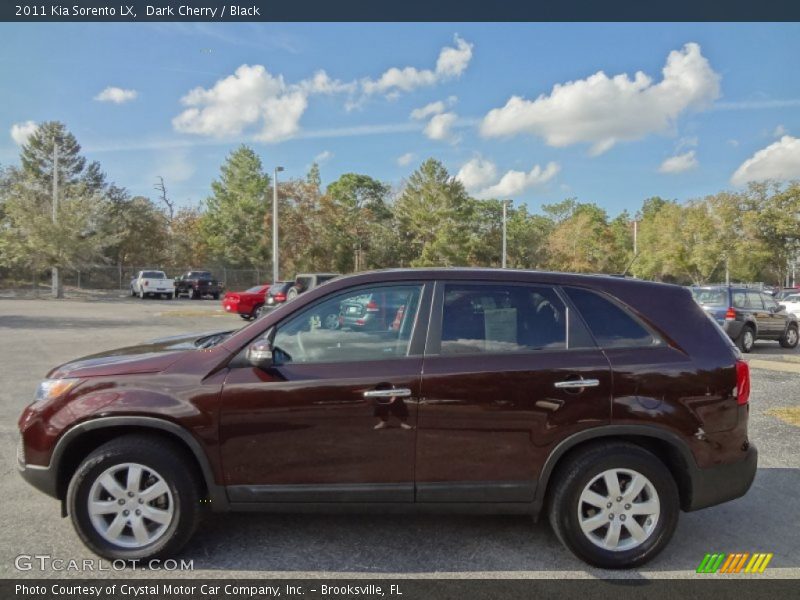 Dark Cherry / Black 2011 Kia Sorento LX